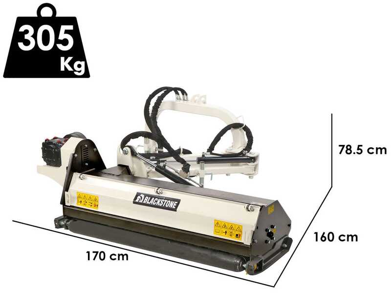 BlackStone BVL 125 L - Broyeur d'accotement lat&eacute;ral pour tracteur - S&eacute;rie l&eacute;g&egrave;re