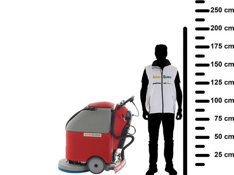 Autolaveuse &agrave; batterie sans-fils U.T. LP-500/50-B - 3 en 1 : lave, s&egrave;che et aspire