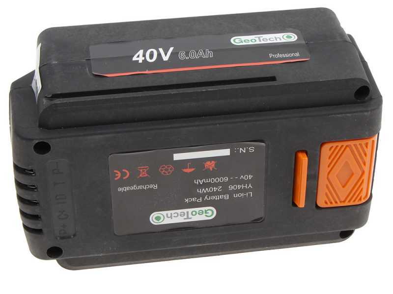 Brouette &eacute;lectrique &agrave; batterie Geotech CAR 300T-T - Batterie de 40V et 6 Ah