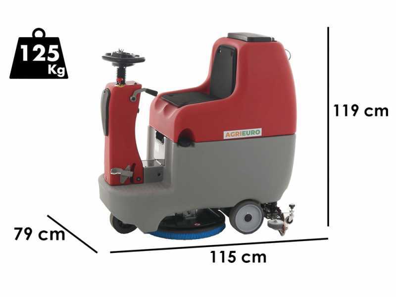 Autolaveuse &agrave; batterie sans-fils U.B. LP-550-B - 3 en 1 : lave, s&egrave;che et aspire