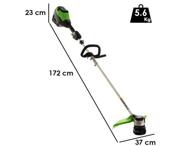 Greenworks GD60BC - D&eacute;broussailleuse &agrave; batterie 60V - SANS CHARGEUR ET SANS BATTERIE