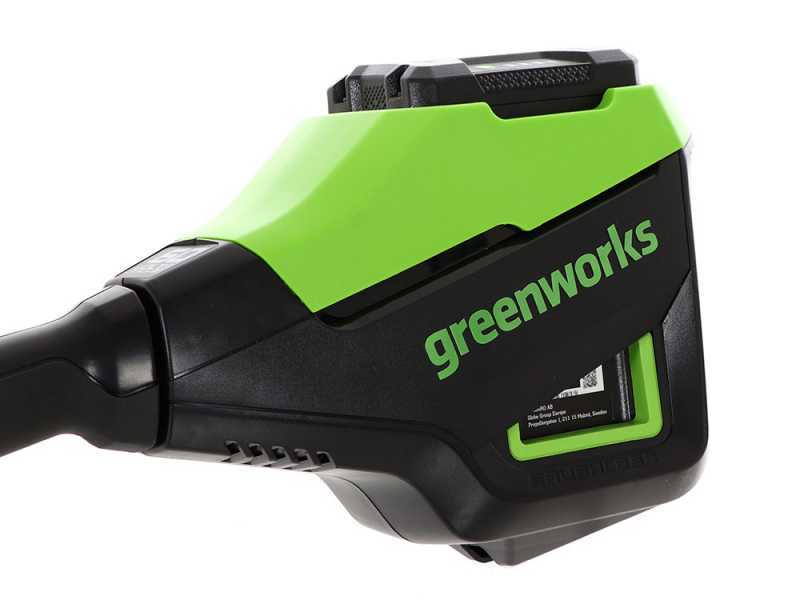 D&eacute;broussaileuse &eacute;lectrique Greenworks GD60BC 60V &agrave; batterie - batterie de 4Ah/60V
