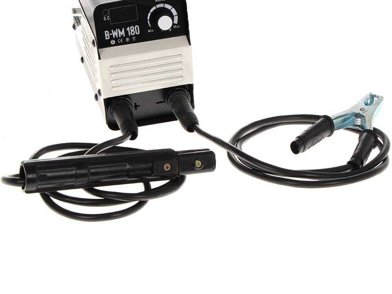 Poste &agrave; souder inverter &agrave; &eacute;lectrode &agrave; courant continu Blackstone B-WM 180 - 180 A - avec Kit MMA
