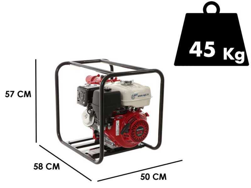 Motopompe thermique &agrave; grande hauteur d'&eacute;l&eacute;vation AGT GX270 raccords de 65/55/30 mm