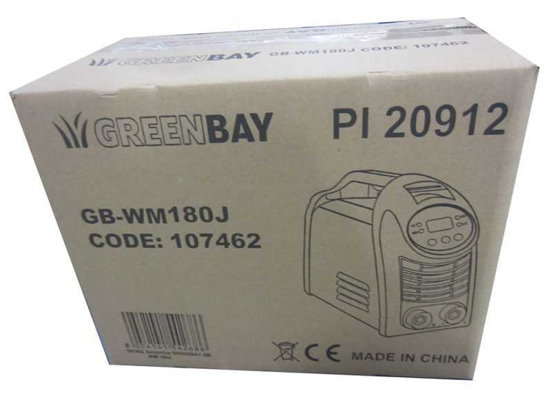 Poste &agrave; souder inverter &agrave; &eacute;lectrode &agrave; courant continu GREENBAY GB-WM 180J - 180A - avec Kit MMA