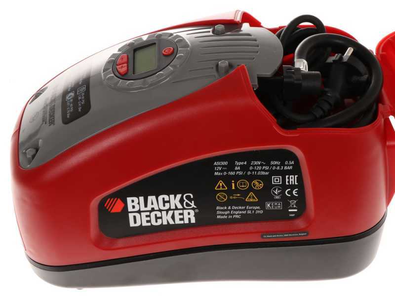 Black & Decker ASI300-QS - Compresseur d'air portatif monophasé, oil-less - 11 Bar Max