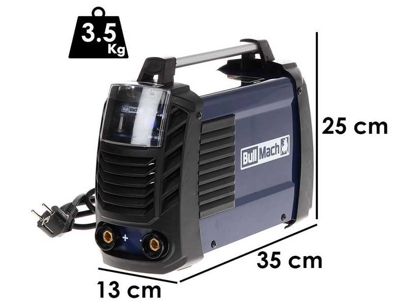 Poste &agrave; souder inverter &agrave; &eacute;lectrode &agrave; courant continu BullMach BM-WM 160N - 160A - avec Kit MMA