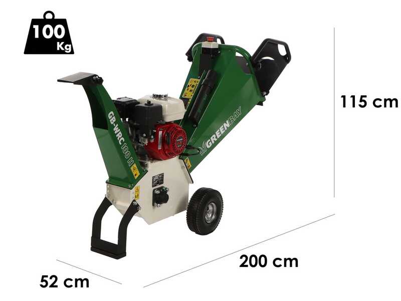 GreenBay GB-WRC 100 H - Broyeur thermique professionnel  - Moteur Honda GX200 de 6.5 CV