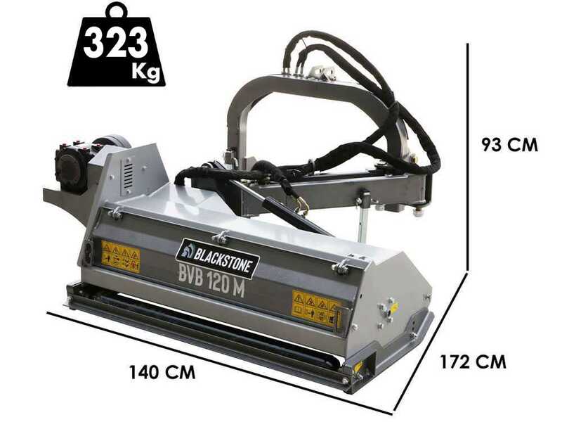 BlackStone BVM 120 M - Broyeur d'accotement lat&eacute;ral &agrave; bras pour tracteur - S&eacute;rie m&eacute;dium