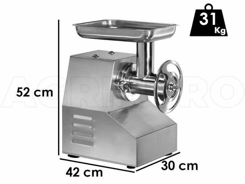 Fimar TC22TS - Hachoir &agrave; viande &eacute;lectrique - Corps et groupe de hachage en aluminium - 400V