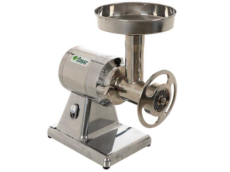 Fimar TC22TE - Hachoir &agrave; viande &eacute;lectrique - 400 V - 1.5 CV - Groupe de hachage en aluminium - Sans inverseur de marche