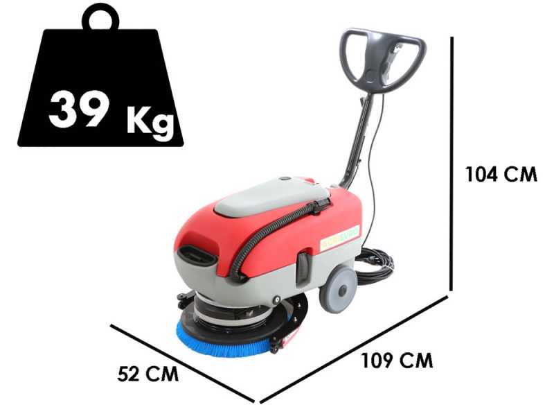 Autolaveuse &eacute;lectrique U.T. LP-430-E - 3 en 1 : lave, s&egrave;che et aspire