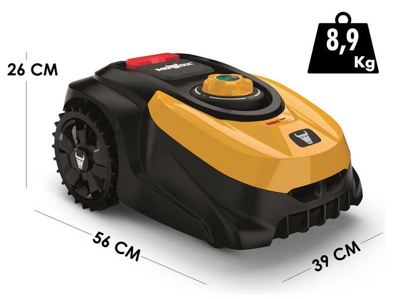 Mowox RM 800 Li BT - Robot tondeuse - Tondeuse avec fil p&eacute;riph&eacute;rique - batterie au lithium 28V 2.5 Ah