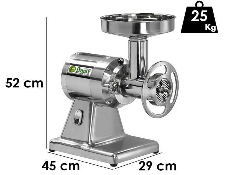 Fimar TC22TE - Hachoir &agrave; viande &eacute;lectrique - Corps et groupe de hachage en aluminium - 230V