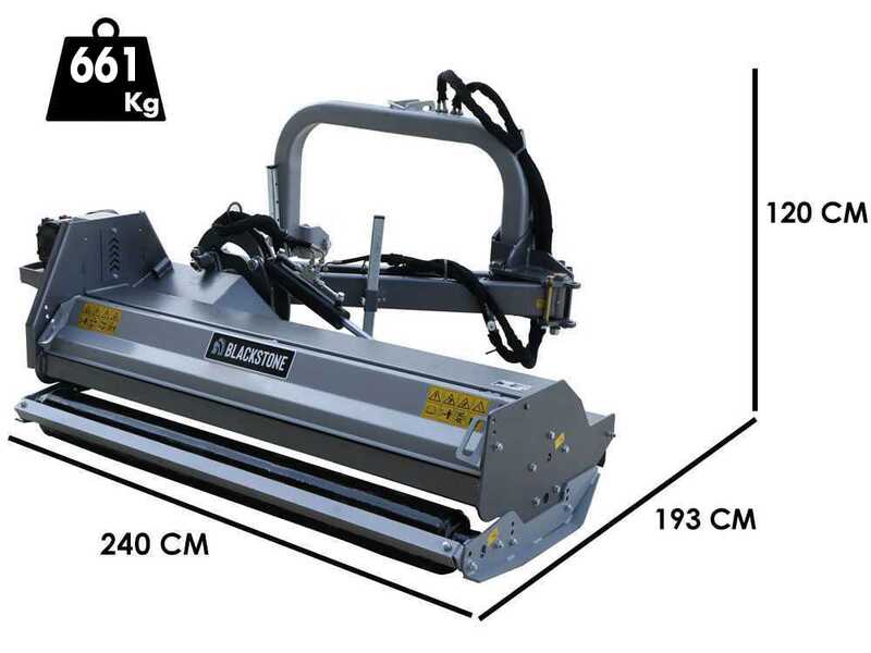 BlackStone BVH 200 H - Broyeur d'accotement lat&eacute;ral &agrave; bras pour tracteur - S&eacute;rie lourde