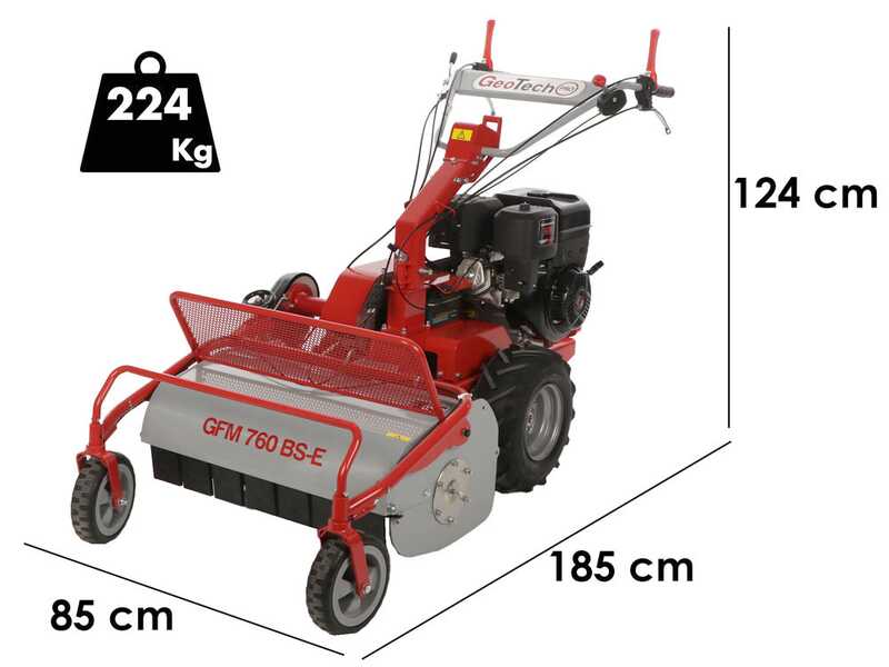 GeoTech-Pro GFM 760 BS-E - Tondeuse d&eacute;broussailleuse &agrave; couteaux - B&amp;S XR2100