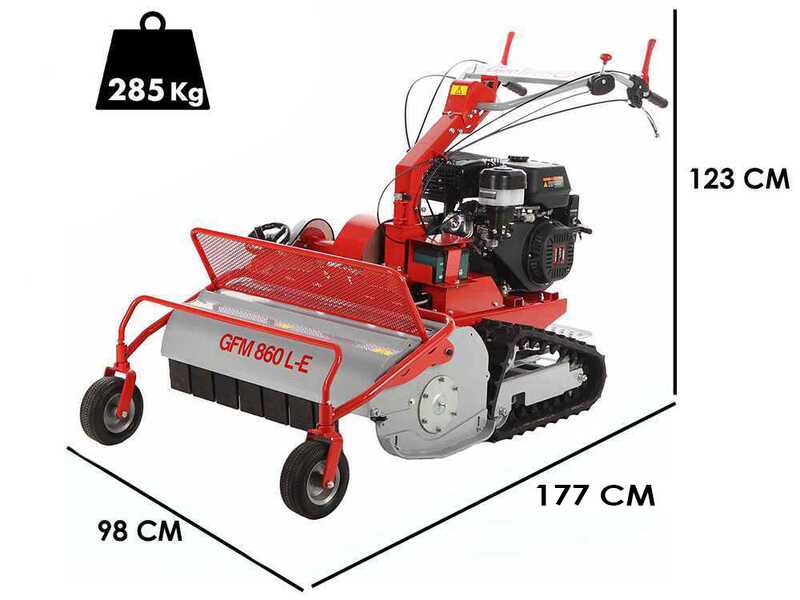 GeoTech-Pro GFM 860 L-E - Tondeuse débroussailleuse à couteaux - Loncin G420FD