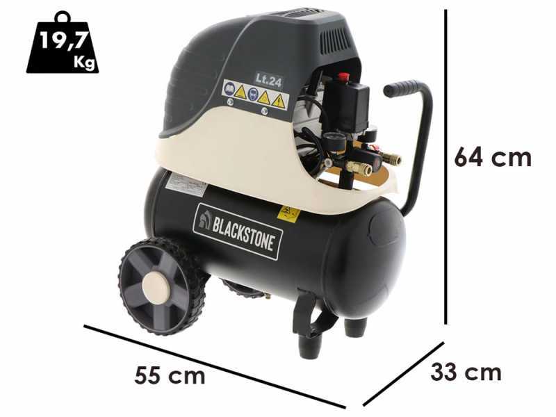 BlackStone LBC 24-20 - Compresseur d'air &eacute;lectrique - R&eacute;servoir 24 litres - Pression 8 bars