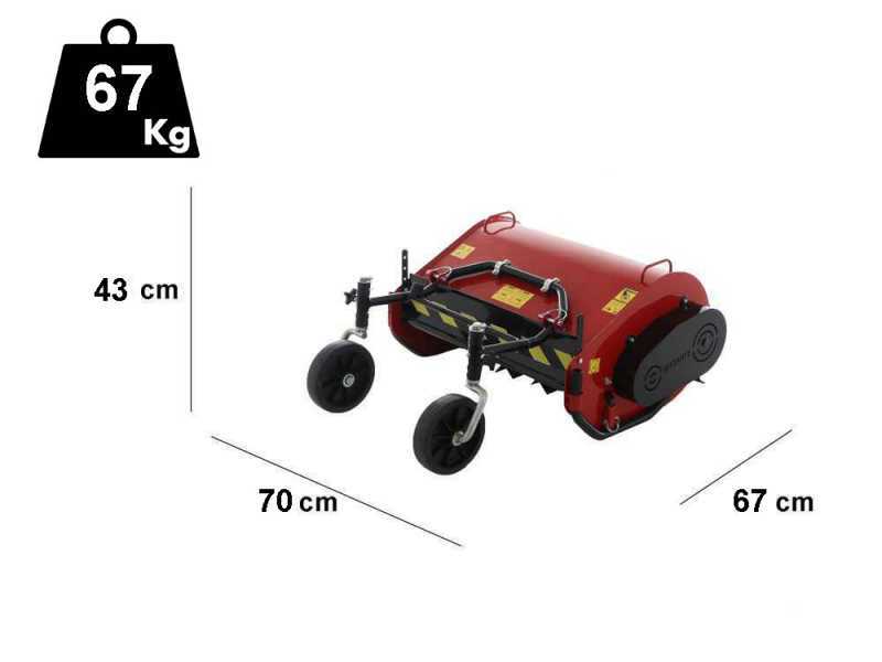 Broyeur s&eacute;rie lourde de 60 cm pour motoculteur &agrave; 2 roues minimum 8 CV
