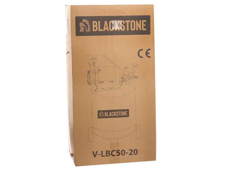 BlackStone V-LBC 50-20 - Compresseur d'air &eacute;lectrique - R&eacute;servoir 50 litres - Pression 8 bars