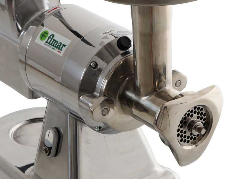 Fimar TC12AT - Hachoir &agrave; viande &eacute;lectrique - R&acirc;pe int&eacute;gr&eacute;e - Groupe de hachage en acier inox - 230V
