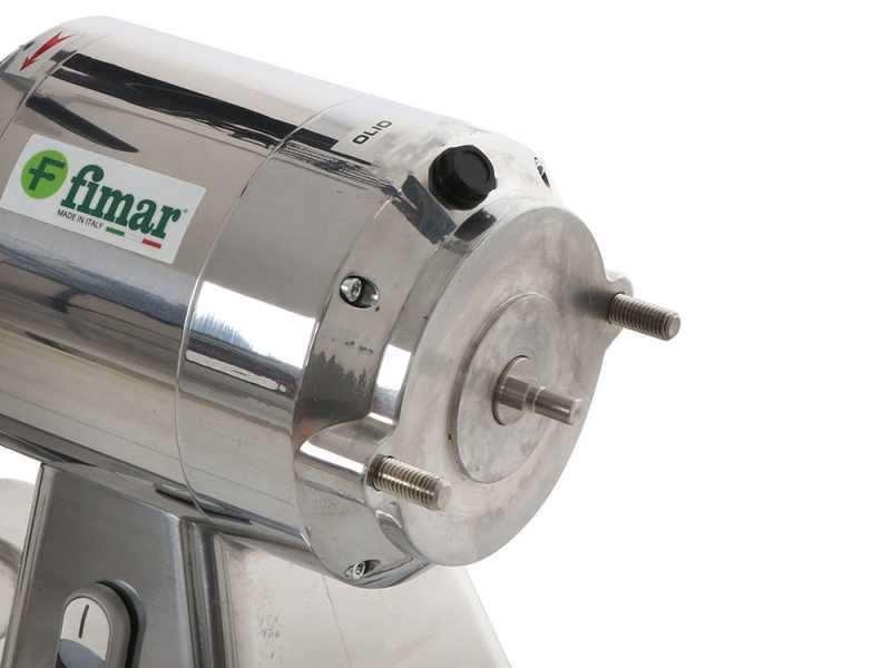 Fimar TC12AT - Hachoir &agrave; viande &eacute;lectrique avec r&acirc;pe int&eacute;gr&eacute;e - 230 V - 1 CV - Groupe de hachage en aluminium - Sans inverseur de marche