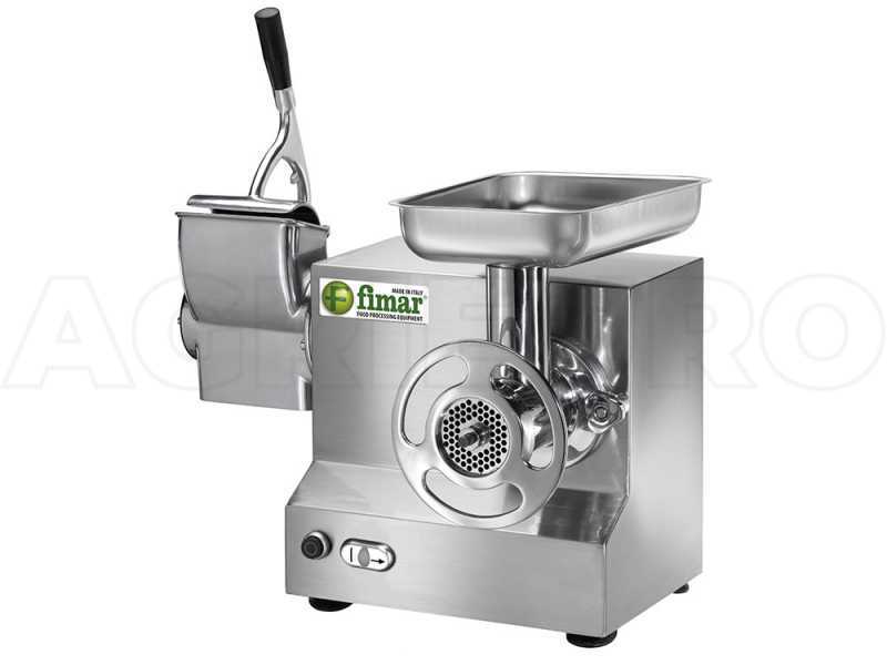 Fimar TC22AT - Hachoir &agrave; viande &eacute;lectrique - R&acirc;pe int&eacute;gr&eacute;e - Groupe de hachage en acier inox - 230V