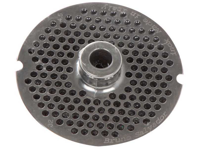 Fili&egrave;re pour hachoir &agrave; viande N.32 - trous de &Oslash; 4.5 mm  - diam&egrave;tre fili&egrave;re 99 mm