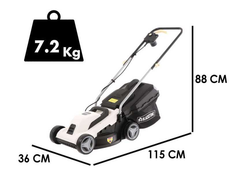 BlackStone B-ELM 33 - Tondeuse &agrave; gazon &eacute;lectrique - 1300W - Coupe de 33&nbsp;cm
