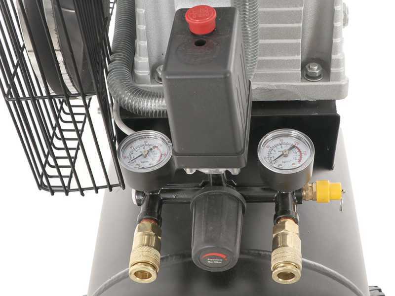 BlackStone B-LBC 50-20 - Compresseur d'air &eacute;lectrique &agrave; courroie - Moteur 2 CV - 50 L
