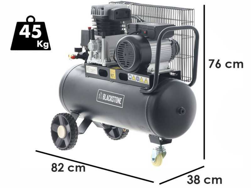 BlackStone B-LBC 50-20 - Compresseur d'air &eacute;lectrique &agrave; courroie - Moteur 2 CV - 50 L