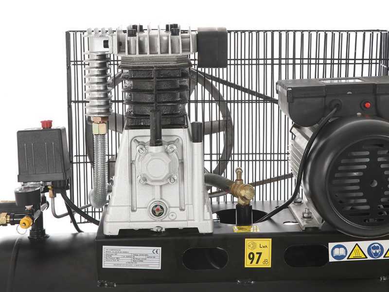 BlackStone B-LBC 50-20 - Compresseur d'air &eacute;lectrique &agrave; courroie - Moteur 2 CV - 50 L