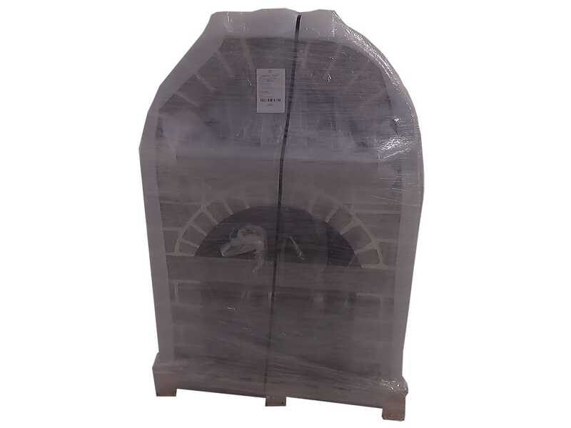 AgriEuro FAMILY STONE - Four &agrave; bois pour pizzas d'ext&eacute;rieur Gris de 80X60 - 4 pizzas