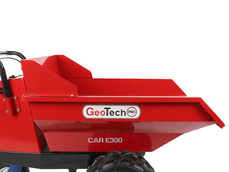 Brouette &agrave; batterie GeotechPro Mini Dumper Car E300 - Caisson dumper manuel 300Kg