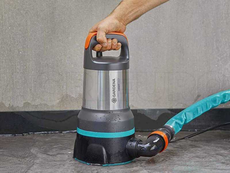 Gardena Acquasensor 19500 - Pompe 2 en 1 pour eaux claires et eaux charg&eacute;es - en acier INOX