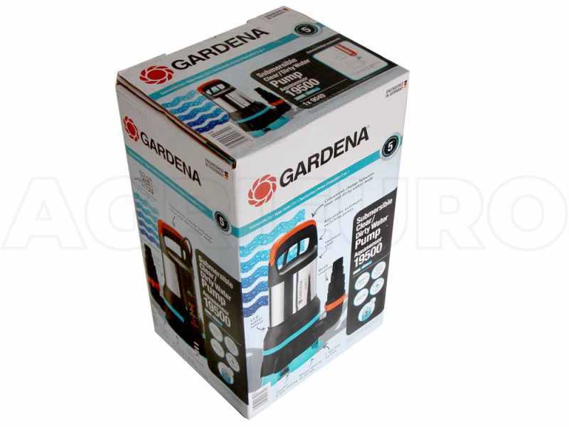 Gardena Acquasensor 19500 - Pompe 2 en 1 pour eaux claires et eaux charg&eacute;es - en acier INOX