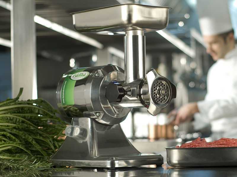Fama TS12 - Hachoir &agrave; viande &eacute;lectrique - Groupe de hachage en fonte - 400V
