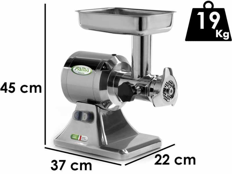Fama TS12 - Hachoir &agrave; viande &eacute;lectrique - Groupe de hachage en fonte - 230V