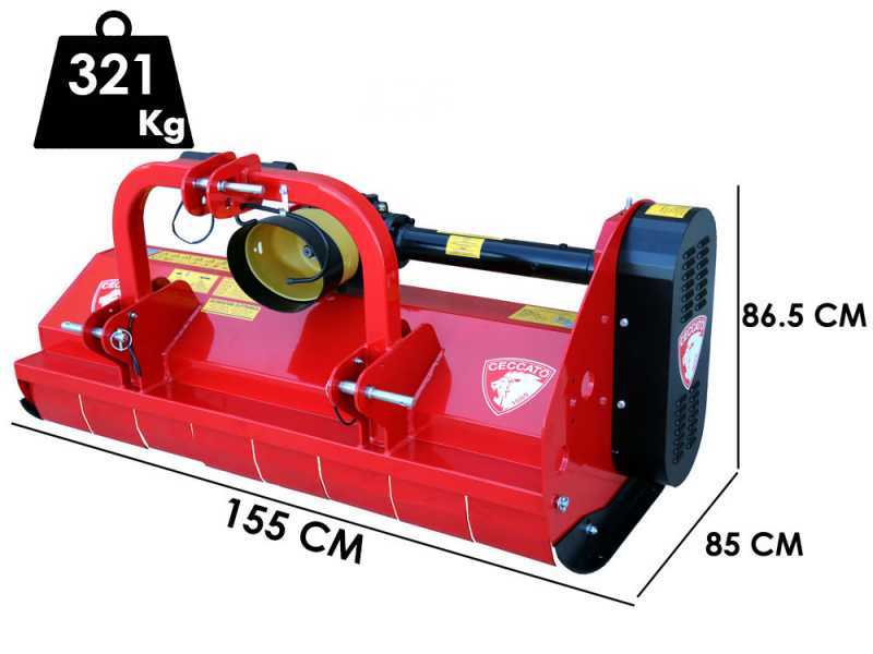 Ceccato Trincione 380 - T1400F  - Broyeur &agrave; tracteur - Attelage Fixe - S&eacute;rie medium-lourde