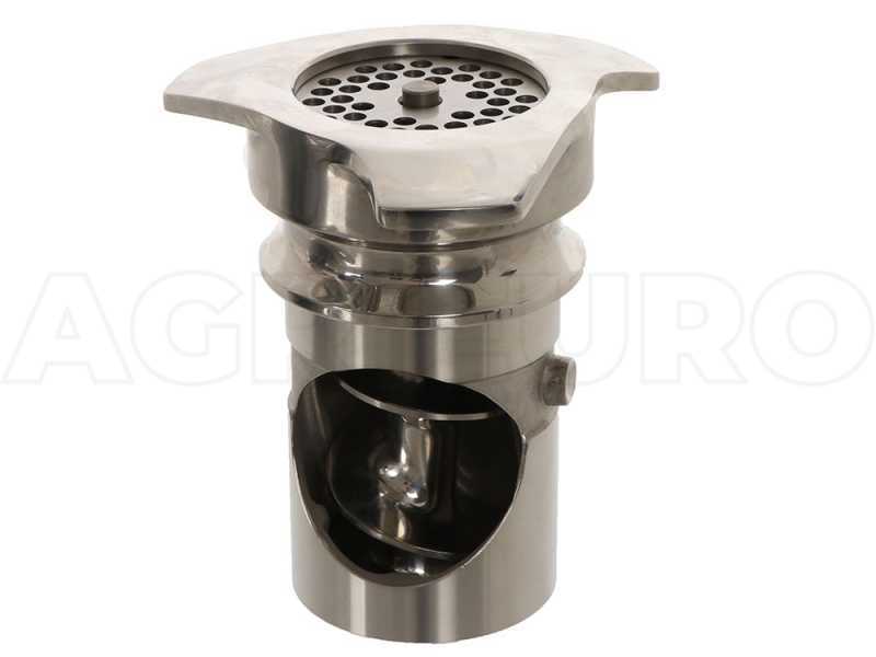 Fama TG12 Retr&ograve; - Hachoir &agrave; viande &eacute;lectrique - R&acirc;pe int&eacute;gr&eacute;e - Groupe de hachage en acier inox - 230V