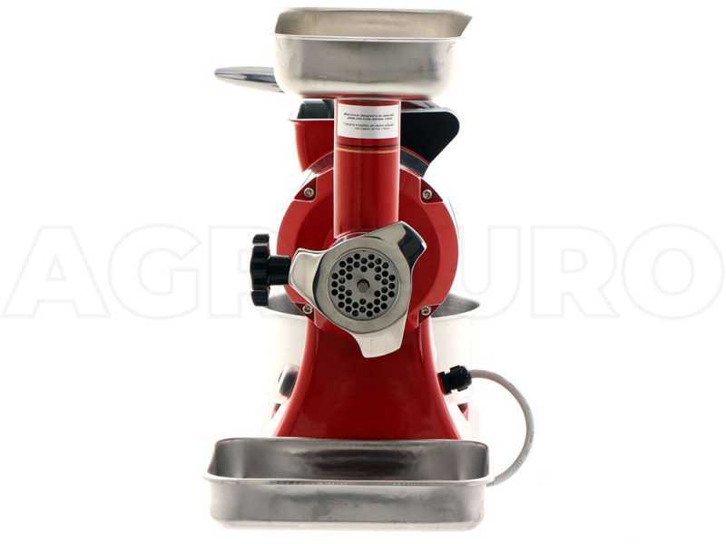 Fama TG12 Retr&ograve; - Hachoir &agrave; viande &eacute;lectrique - R&acirc;pe int&eacute;gr&eacute;e - Groupe de hachage en acier inox - 230V