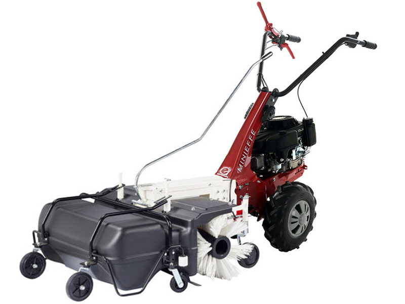 Balayeuse avec bac de ramassage Eurosystems de 88 cm Minieffe RM - Loncin 196 OHV