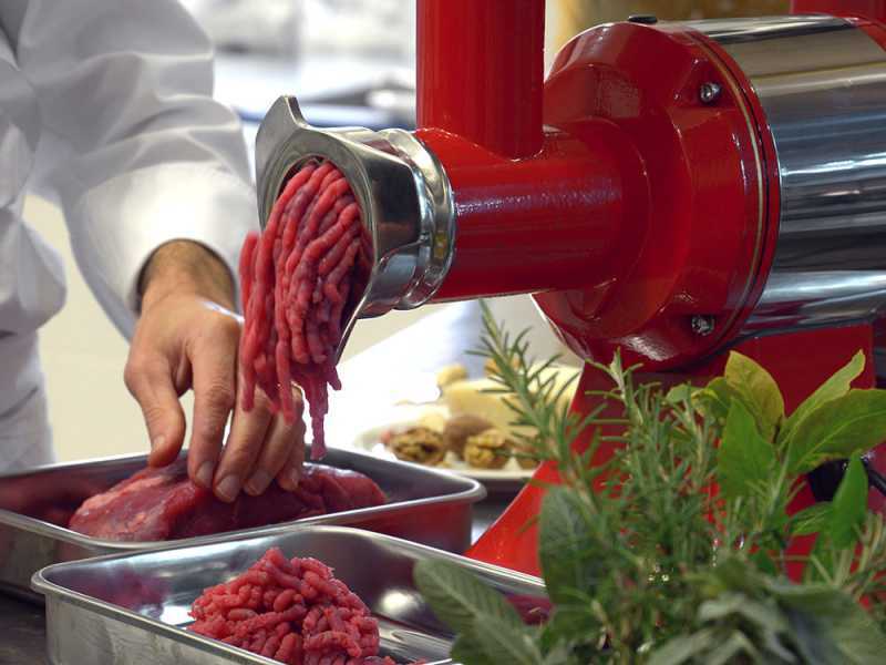 Fama TS12R Retr&ograve; - Hachoir &agrave; viande &eacute;lectrique - Groupe de hachage en acier inox - 230V