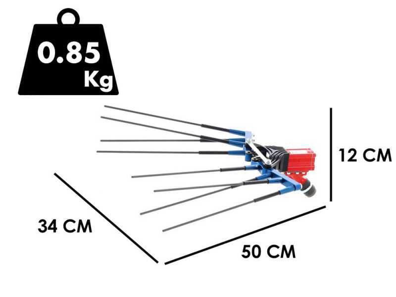 Peigne vibreur pneumatique Paterlini OLIVELOX - 6 bars - 1350 battements par minute