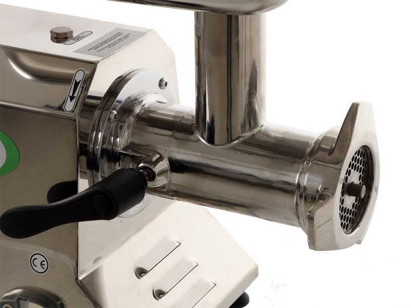 Fama TIK12 UNIKO - Hachoir &agrave; viande &eacute;lectrique - Corps et groupe de hachage en acier inox - 230V