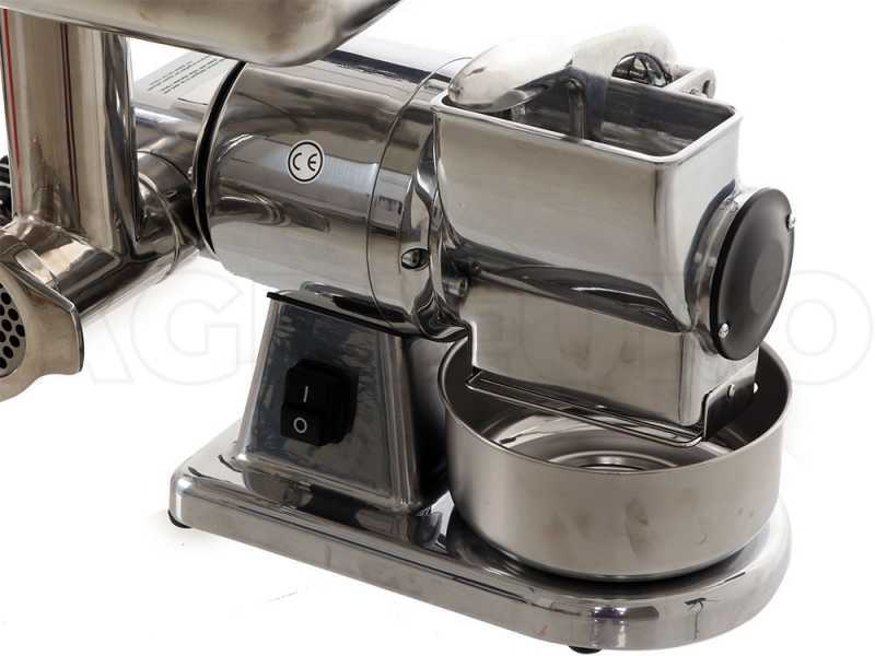 Fama TG8 - Hachoir &agrave; viande &eacute;lectrique - R&acirc;pe int&eacute;gr&eacute;e - Groupe de hachage en aluminium