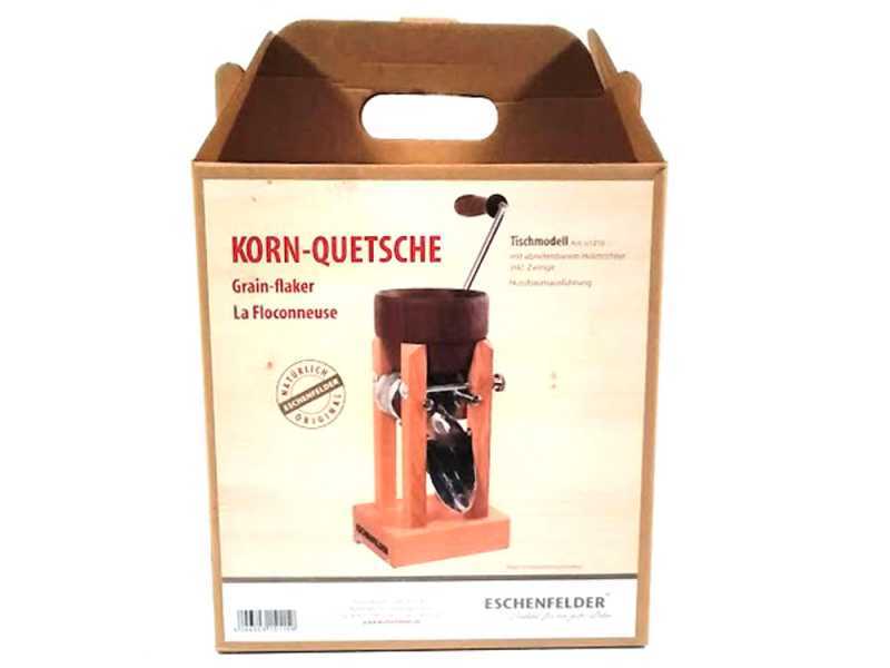 Floconneuse &agrave; entonnoir manuel en noix Eschenfelder avec rouleau en acier inoxydable
