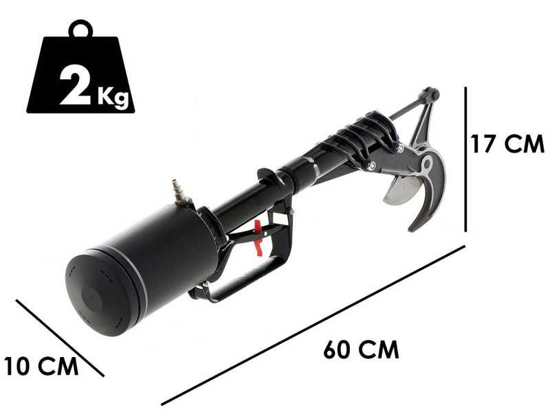 S&eacute;cateur pneumatique de taille Paterlini Ara 8/U prise directe &agrave; air comprim&eacute;