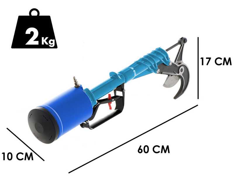 S&eacute;cateur pneumatique de taille Paterlini Ara 8/U prise directe &agrave; air comprim&eacute;