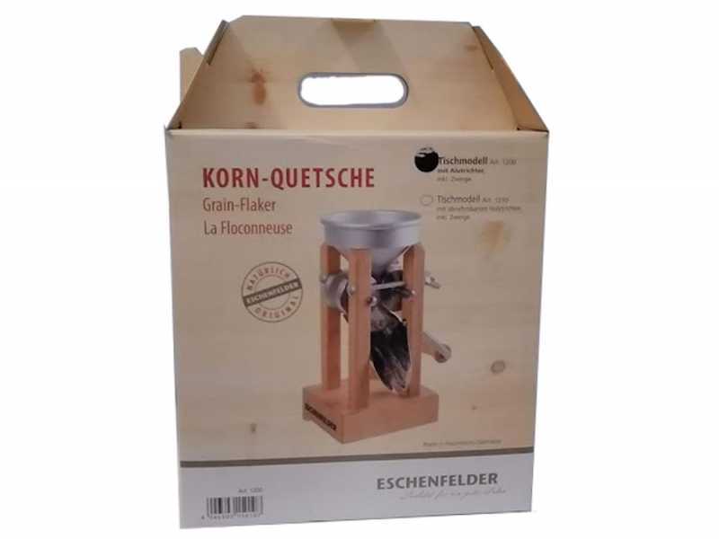 Eschenfelder 1200 aluminium 150g - Floconneuse manuelle avec rouleaux en acier inoxydable
